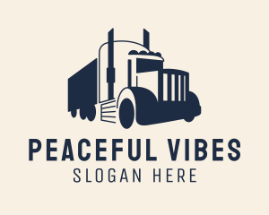 Blue Freight Truck logo design