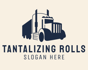 Blue Freight Truck logo design