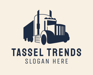 Blue Freight Truck logo design