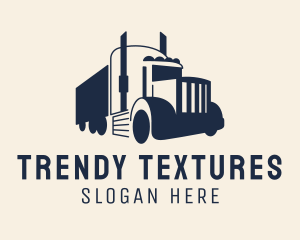 Blue Freight Truck logo design