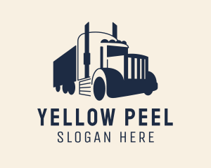 Blue Freight Truck logo design