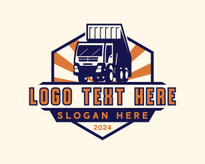 Logistics Cargo Truck logo