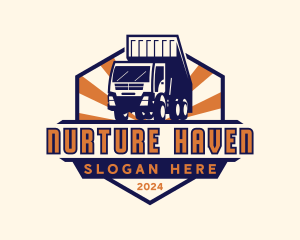 Logistics Cargo Truck Logo