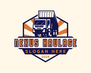 Logistics Cargo Truck logo design