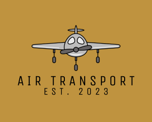 Simple Airplane Aviation logo design