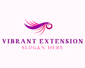 Stylish Eyelash Extension logo design