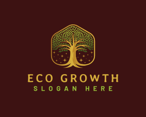 Environment Growth Tree logo design