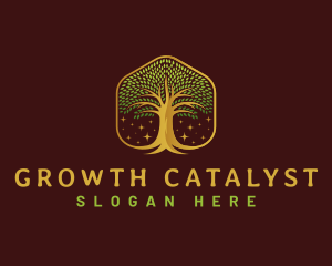 Environment Growth Tree logo design