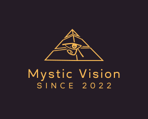 Golden Pyramid Eye logo