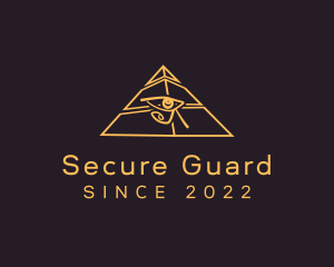 Golden Pyramid Eye logo