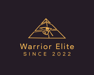 Golden Pyramid Eye logo
