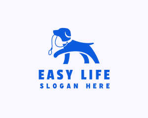 Puppy Dog Walker Leash logo design