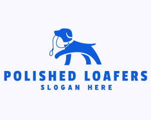 Puppy Dog Walker Leash logo design