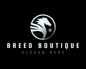  Pegasus Horse Wings logo design