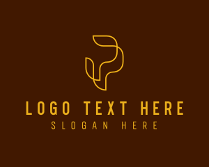 Modern Agency Letter P Logo