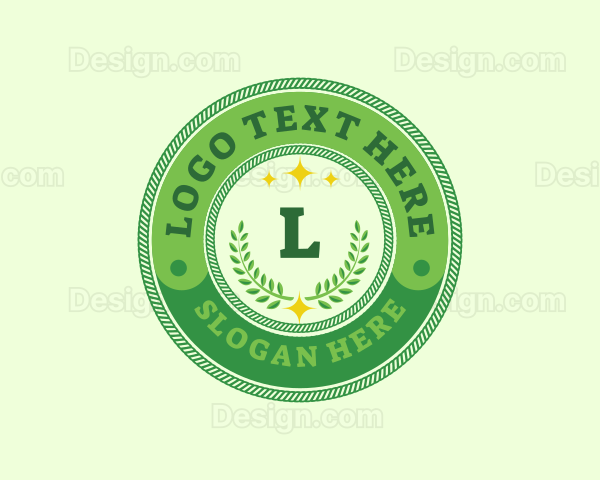 Eco Laurel Wreath Logo