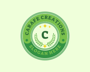 Eco Laurel Wreath  logo design