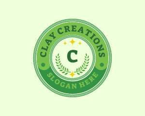 Eco Laurel Wreath  logo design