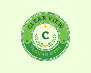 Eco Laurel Wreath  logo design