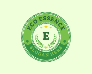 Eco Laurel Wreath  logo design