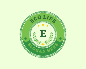 Eco Laurel Wreath  logo design