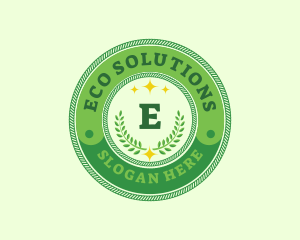 Eco Laurel Wreath  logo design