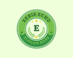 Eco Laurel Wreath  logo design