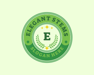 Eco Laurel Wreath  logo design