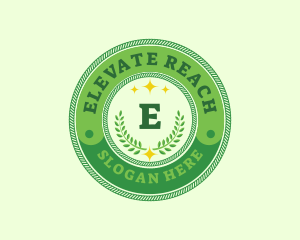 Eco Laurel Wreath  logo design