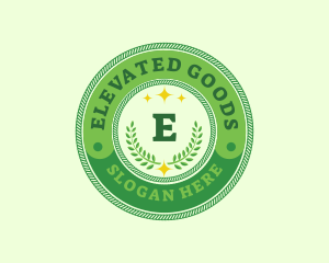 Eco Laurel Wreath  logo design