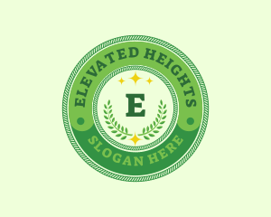 Eco Laurel Wreath  logo design