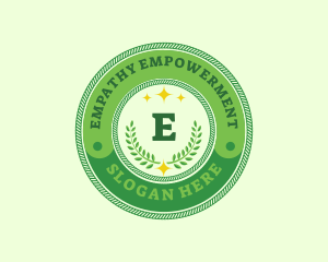 Eco Laurel Wreath  logo design