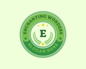 Eco Laurel Wreath  logo design