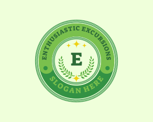 Eco Laurel Wreath  logo design