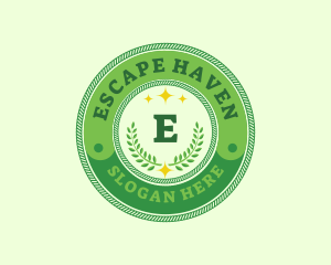 Eco Laurel Wreath  logo design