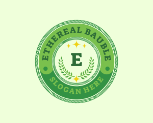 Eco Laurel Wreath  logo design