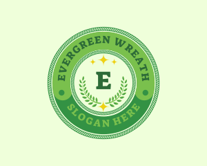 Eco Laurel Wreath  logo design