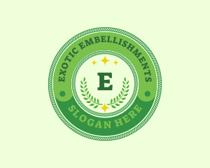 Eco Laurel Wreath  logo design