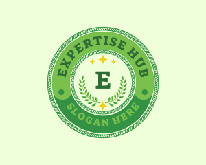 Eco Laurel Wreath  logo design