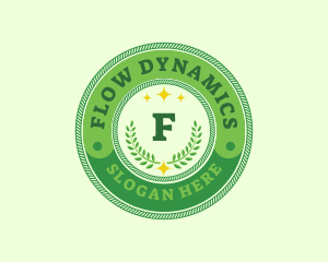 Eco Laurel Wreath  logo design