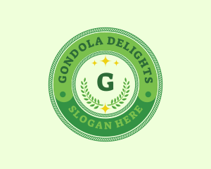 Eco Laurel Wreath  logo design