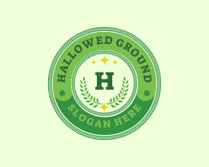 Eco Laurel Wreath  logo design