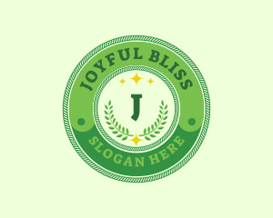 Eco Laurel Wreath  logo design