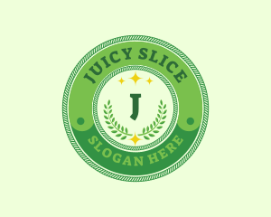 Eco Laurel Wreath  logo design