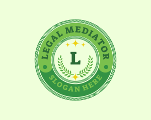 Eco Laurel Wreath  logo design