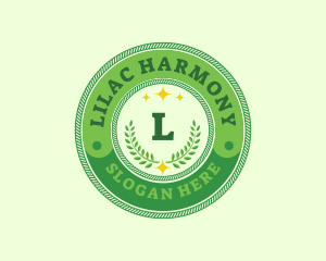 Eco Laurel Wreath  logo design