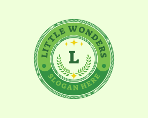 Eco Laurel Wreath  logo design