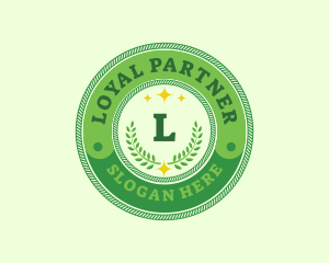 Eco Laurel Wreath  logo design