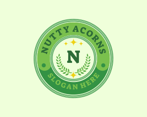 Eco Laurel Wreath  logo design