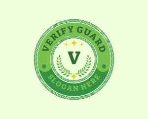 Eco Laurel Wreath  logo design